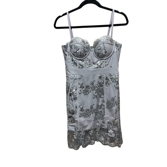 Medium NBD Floral Lace Mini Dress - Picture 7 of 13